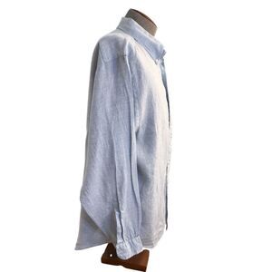 Brooks Brothers Irish Linen Button Down Men’s Shirt Sz.XL Light Blue